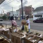 Saturday morning Community Outreach Free Food Giveaway.